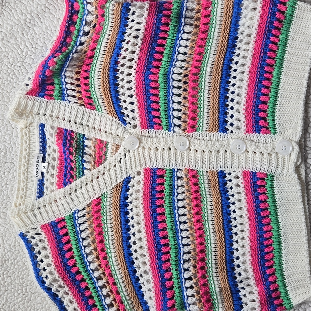 Vigoss Multicolor Knit Cardigan